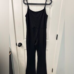 Black Women's Body Suit/ Jumpsuit Xl Wide Leg